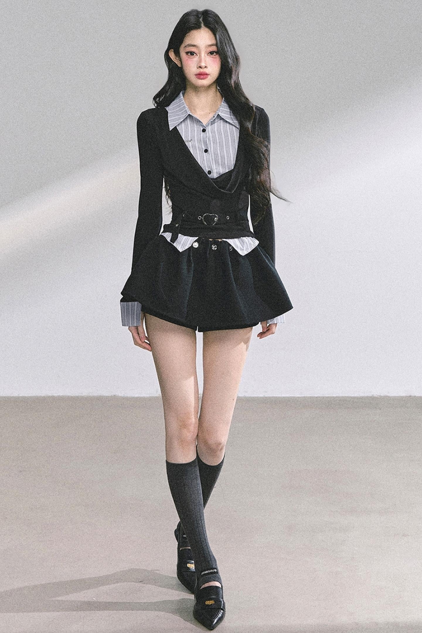 Waist Slim Long-Sleeved Tops