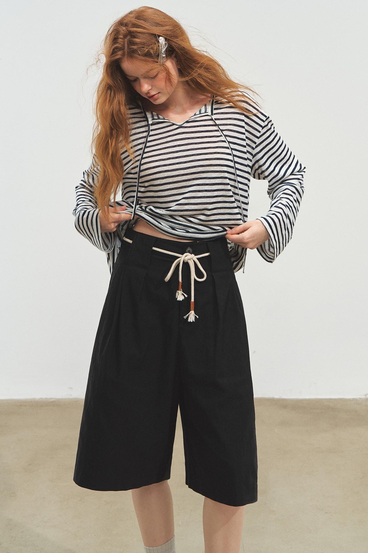 Sunshine Stripes Long Sleeve Smock