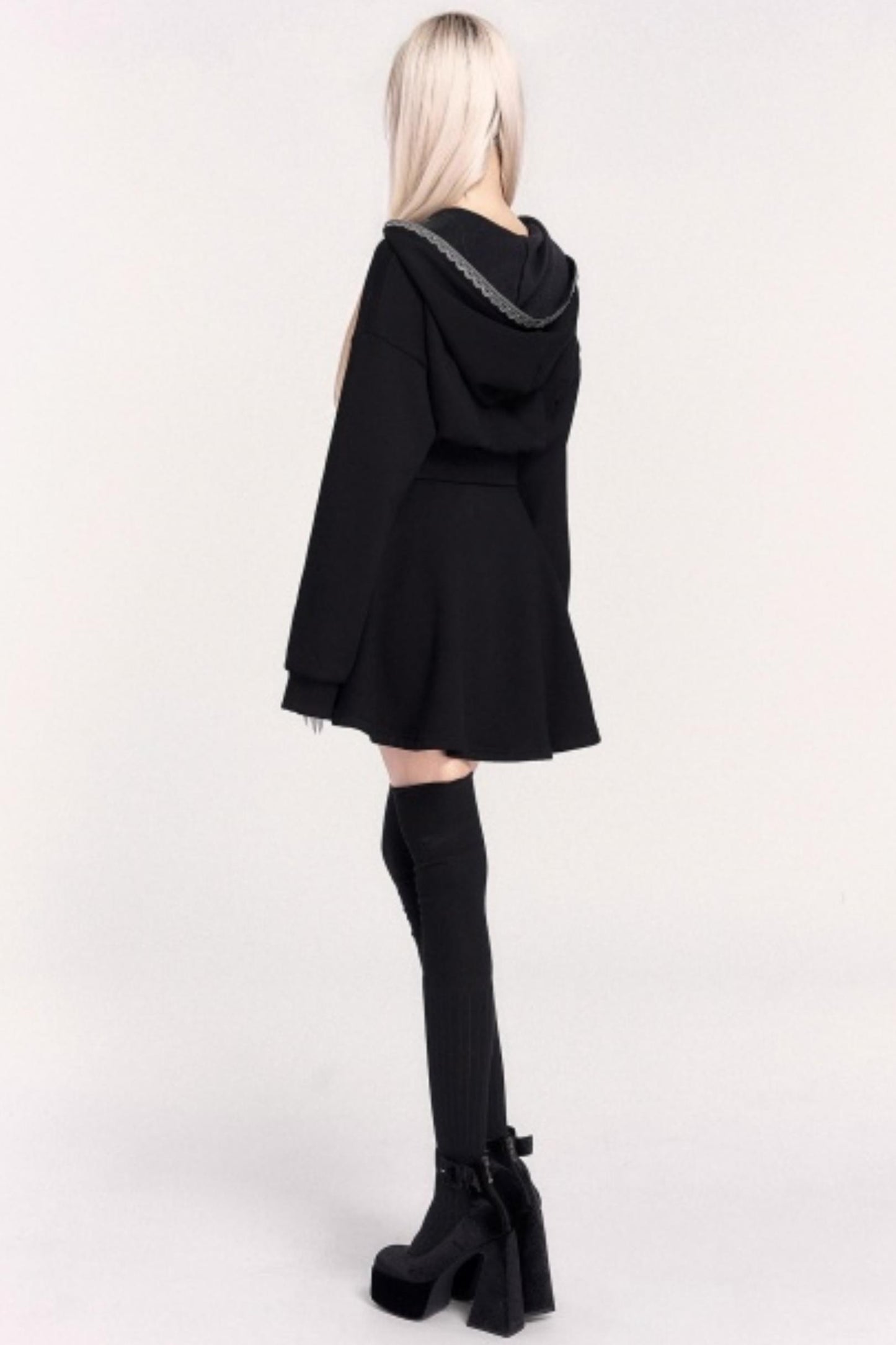 Moonlit Witch Hooded Dress