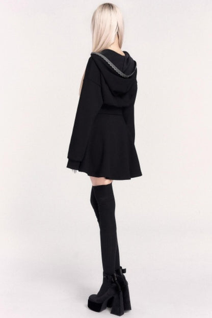 Moonlit Witch Hooded Dress
