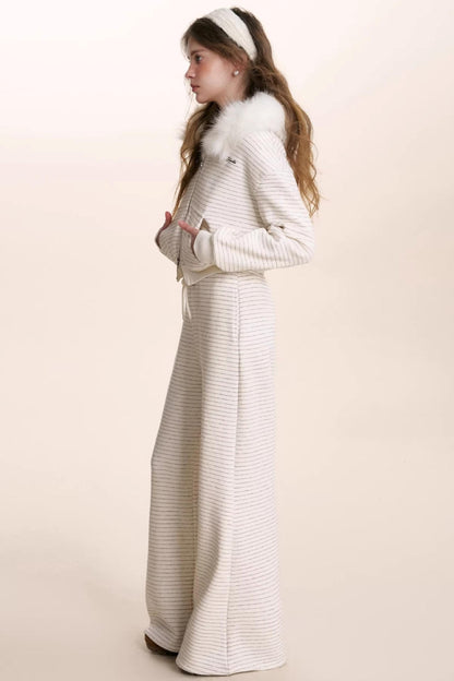 Composite Silver Fox Knit Jacket Set-Up