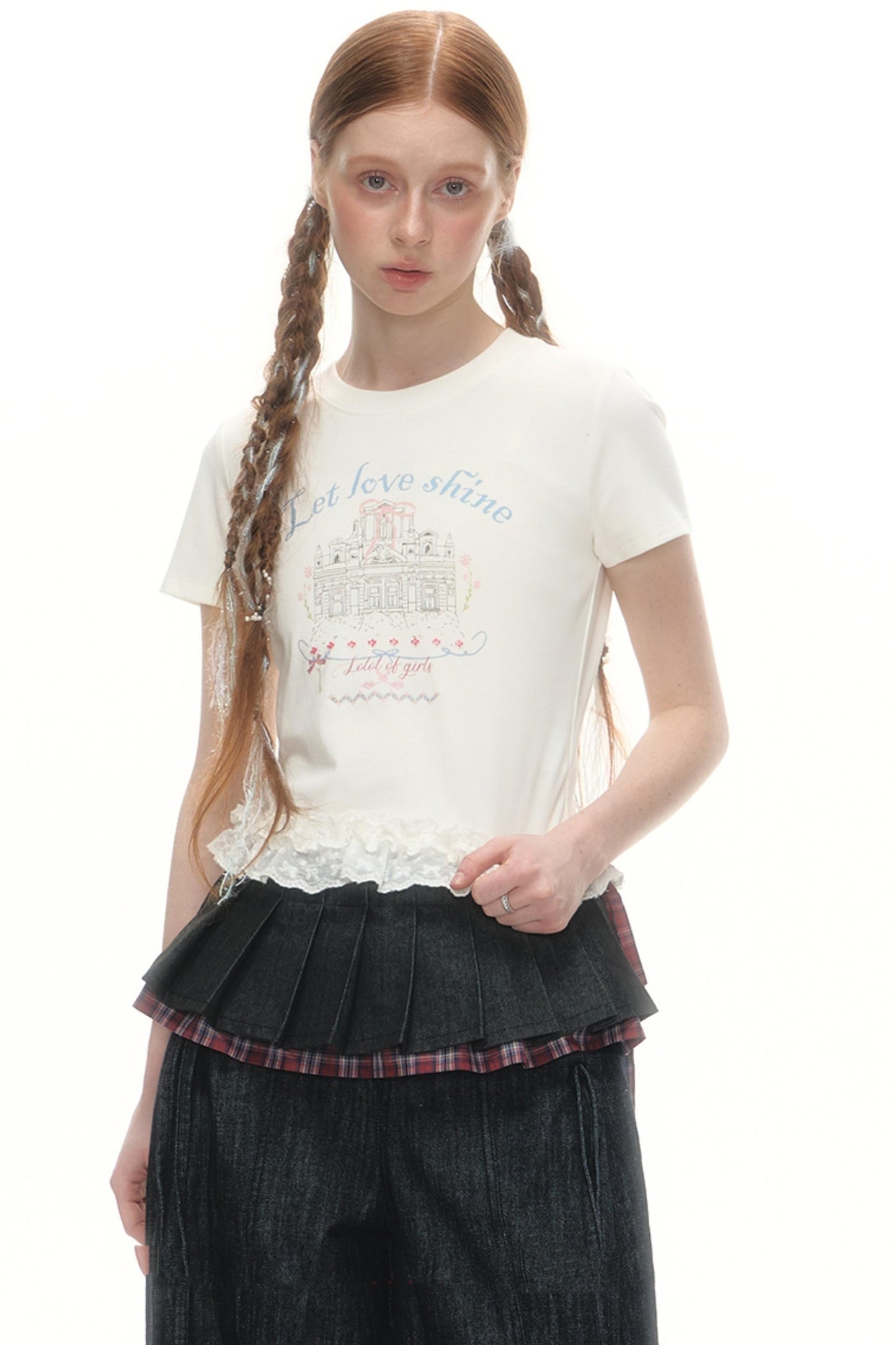 Lace-Trimmed Summer Tee