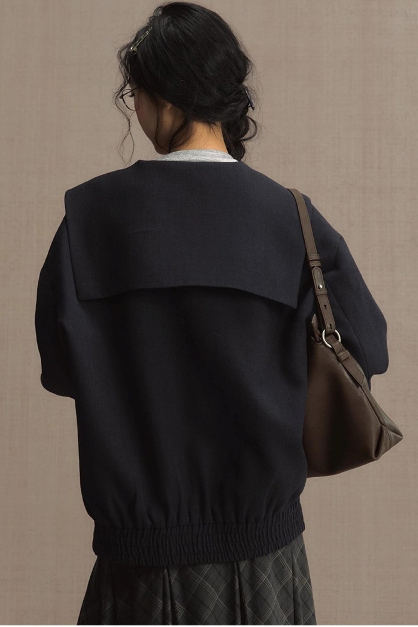 Mariner Navy Cropped Jacket