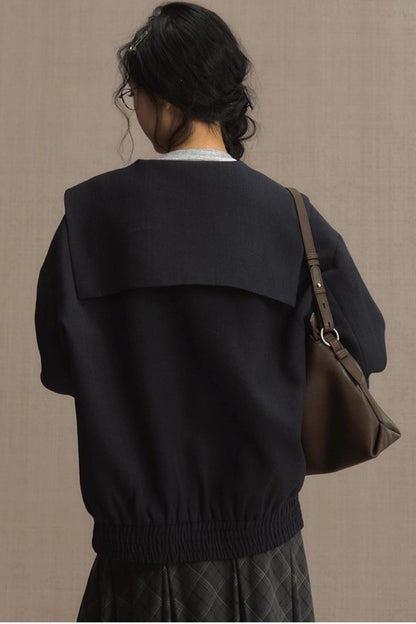 Mariner Navy Cropped Jacket