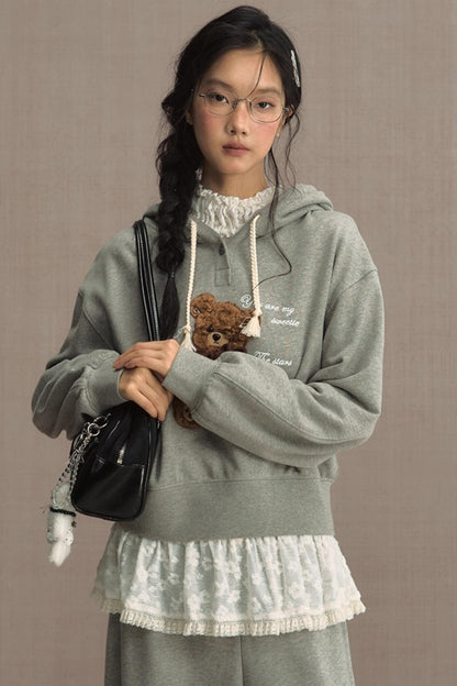 Fluffy Hooded Sweatshirt