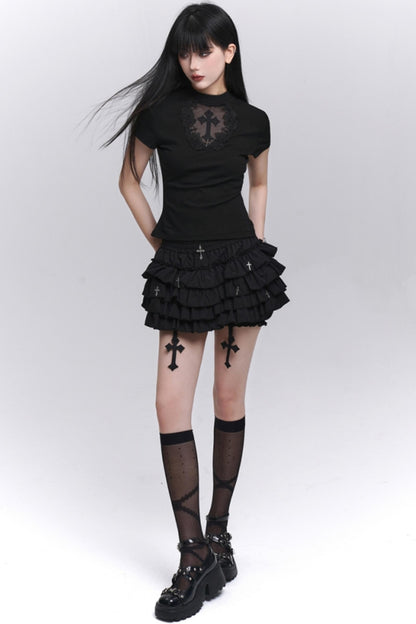 Black Gothic Ghost Skirt