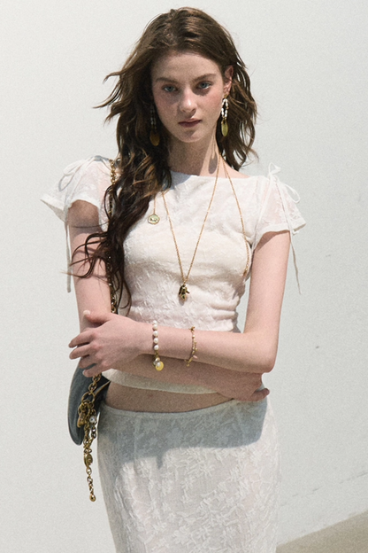 Breath of Spring Jacquard Top
