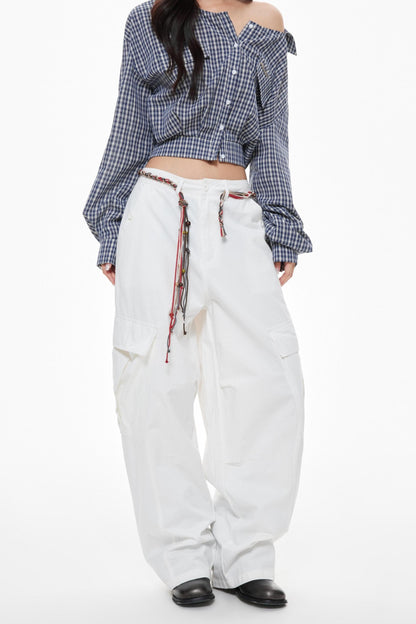 Orange Yellow Cargo Trousers