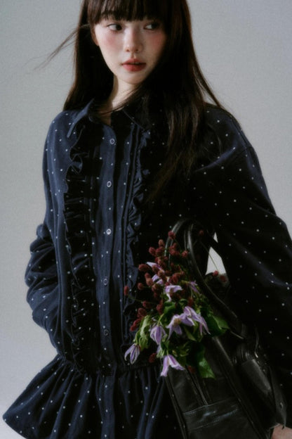 Polka Dot Twill Shirt