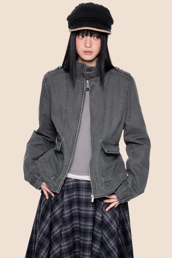 Washed Vintage Workwear Jacket