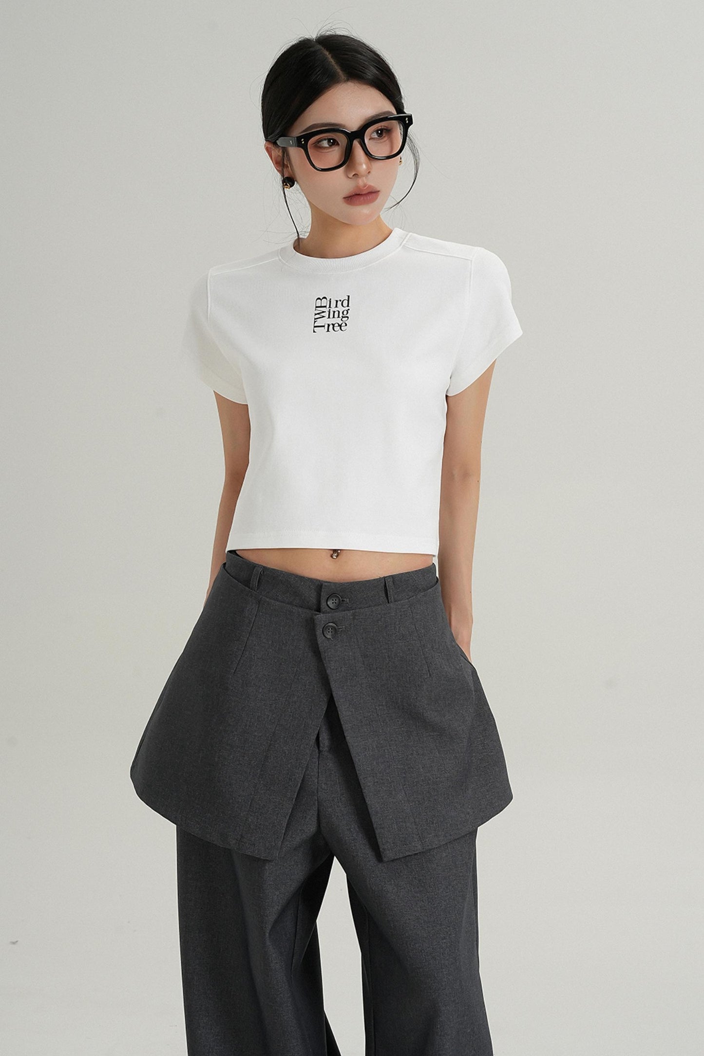 Chic High-Waist Crop Tee
