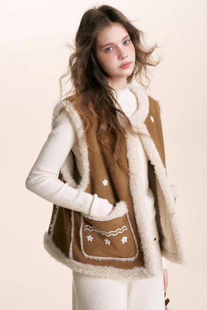 Shearling Lamb Wool Vest