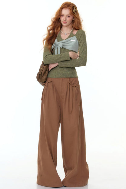 Patchwork Halterneck Knitted Top