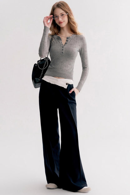 Cleanfit Jacquard Texture Crew Neck Shirt