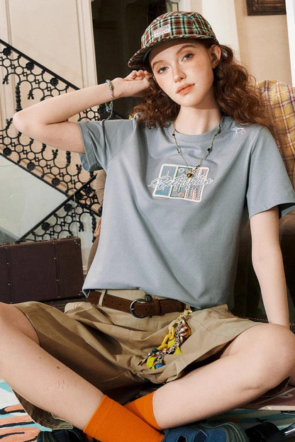 Embroidered Graphic Tee