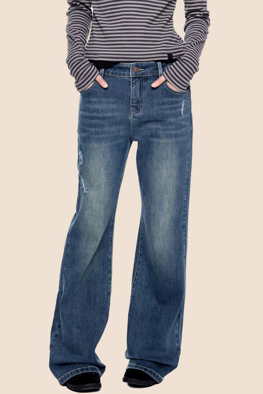 Micro-Flared Vintage Bell-Bottom Pants