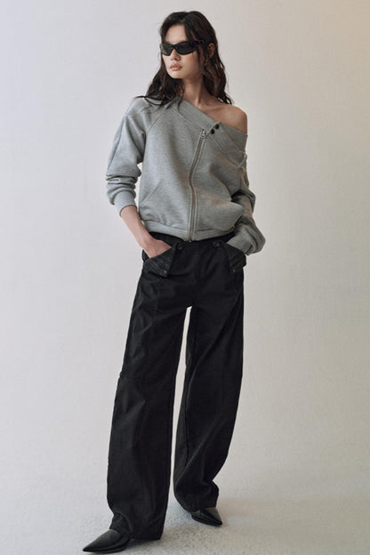 Yuan Boundary Double Waist Pants