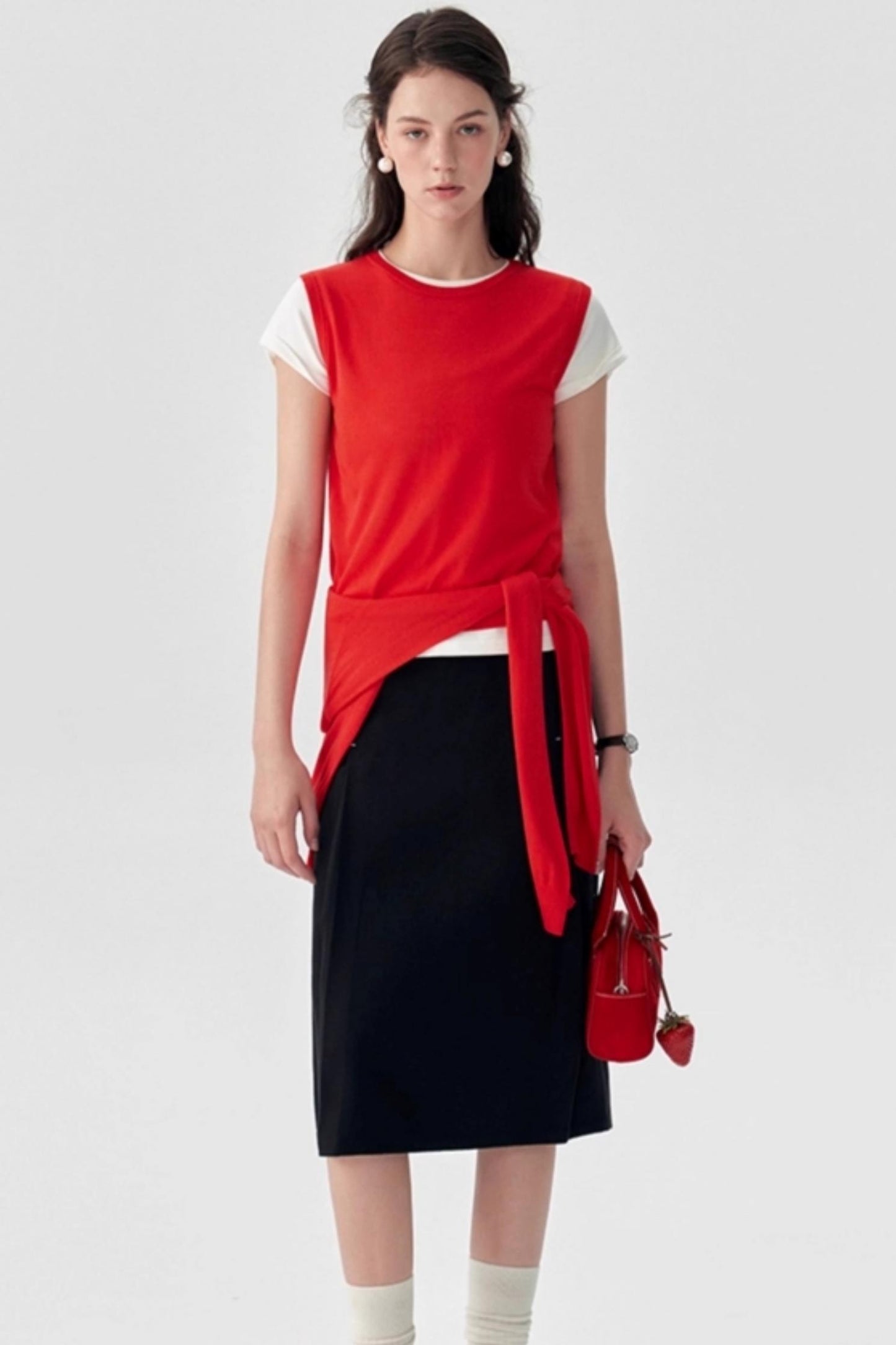 Linen Knitted Cardigan Set