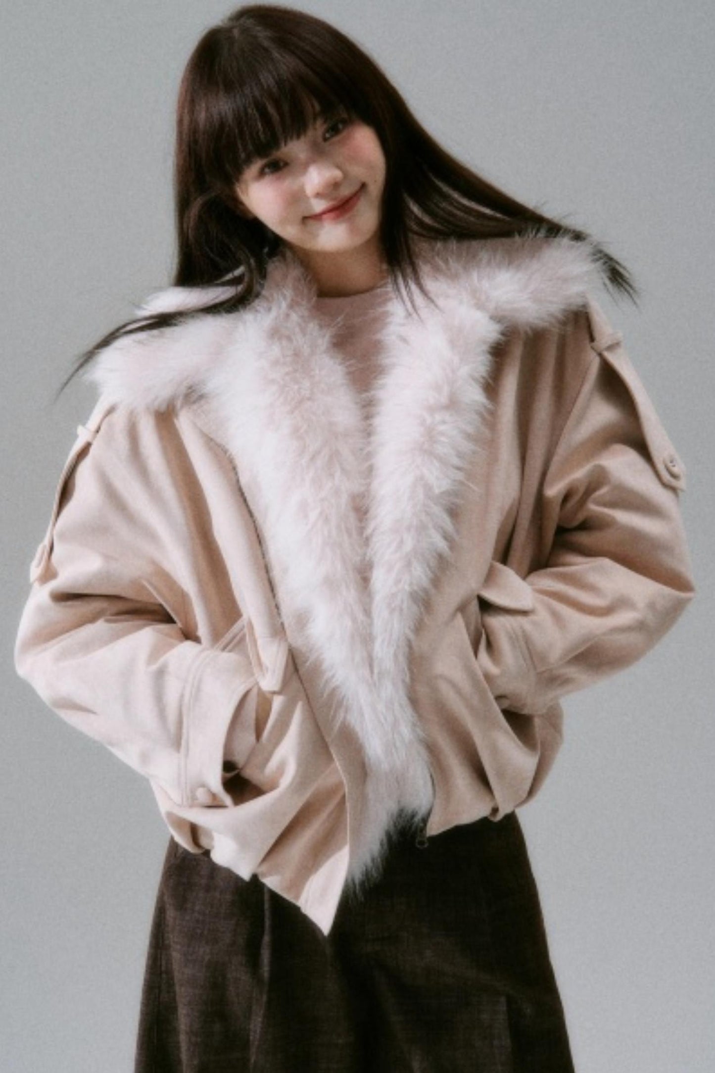 Plush Suede Bud Coat