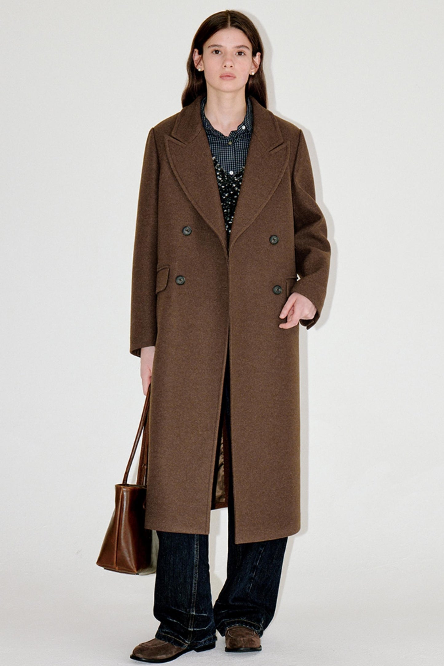 Floral Wool Tweed Coat