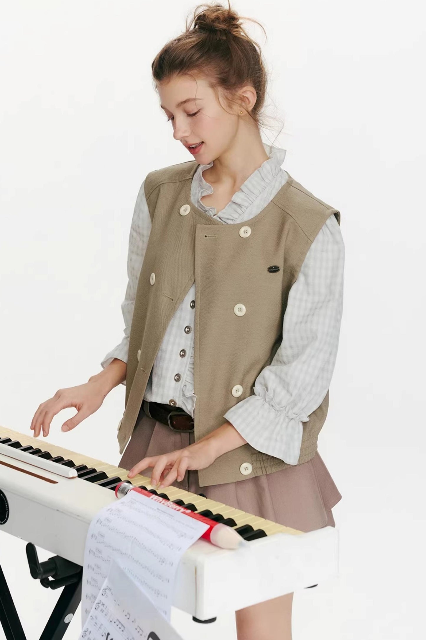 Spring Lily of the Valley Vest Jacket