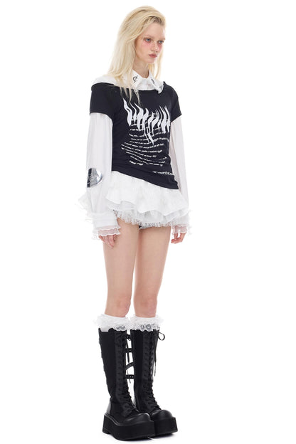 One-Shoulder Y2K T-Shirt