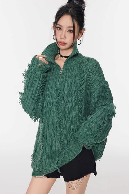 Soft Waxy Knit Sweater