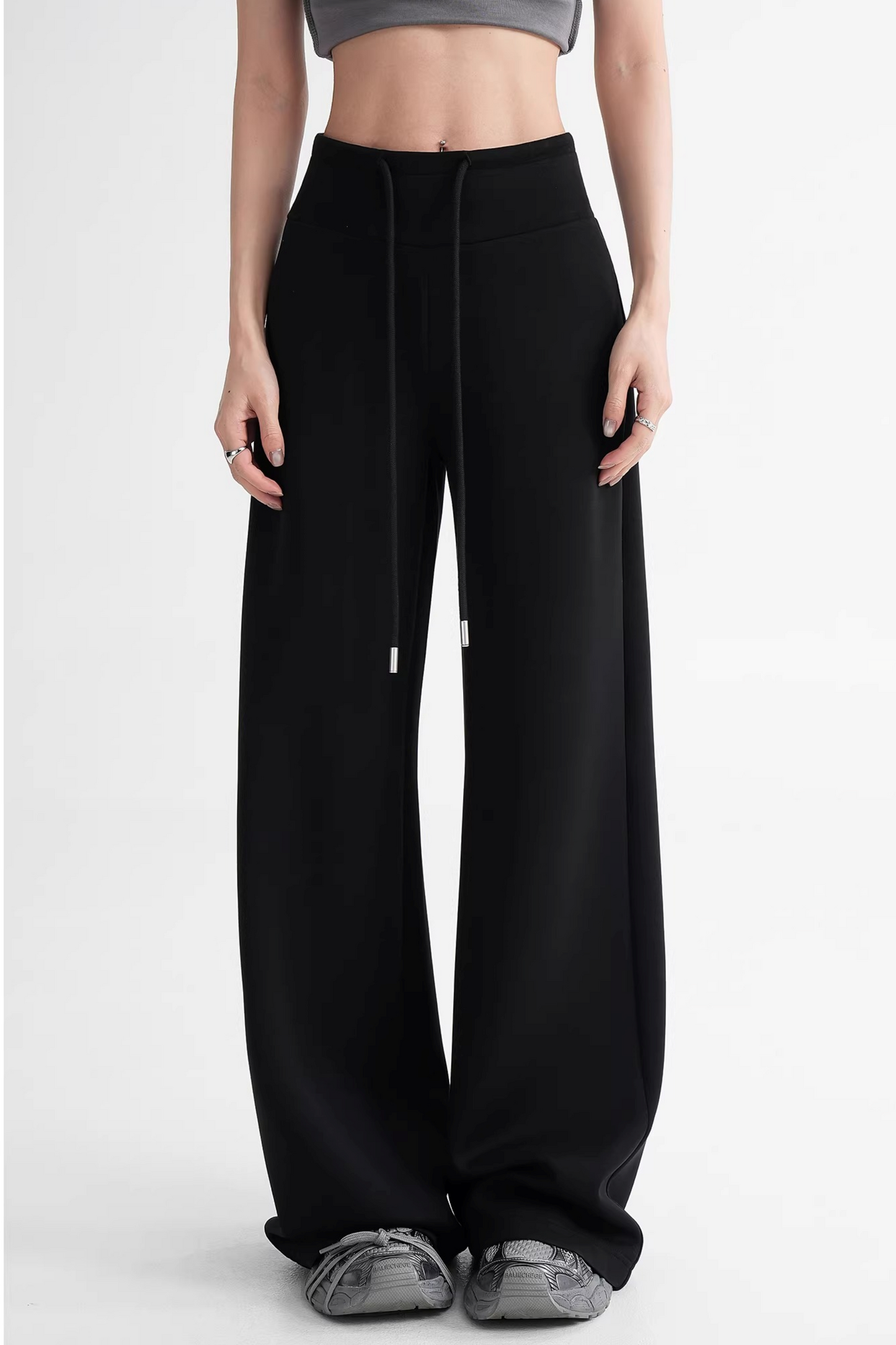 Modal Knit High-Waisted Pants