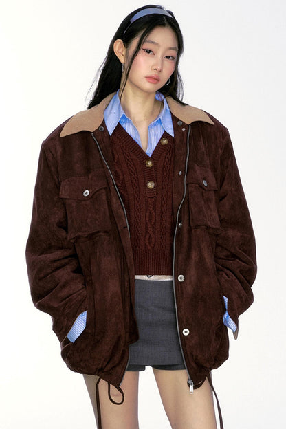 FURLAR SUEDE THICK JACKET