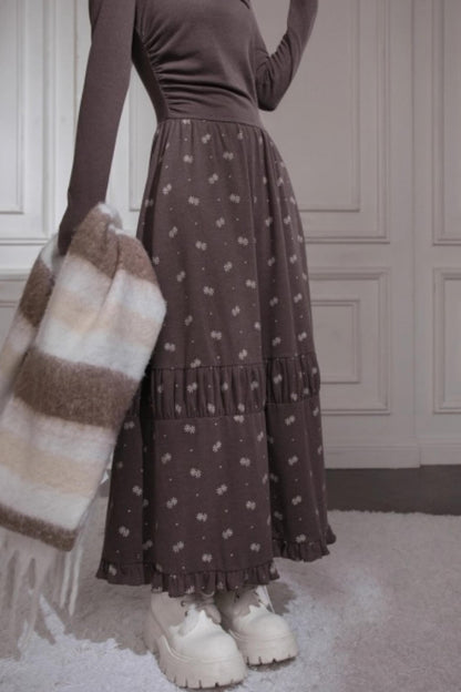 Warm Velvet Snowflake Dress