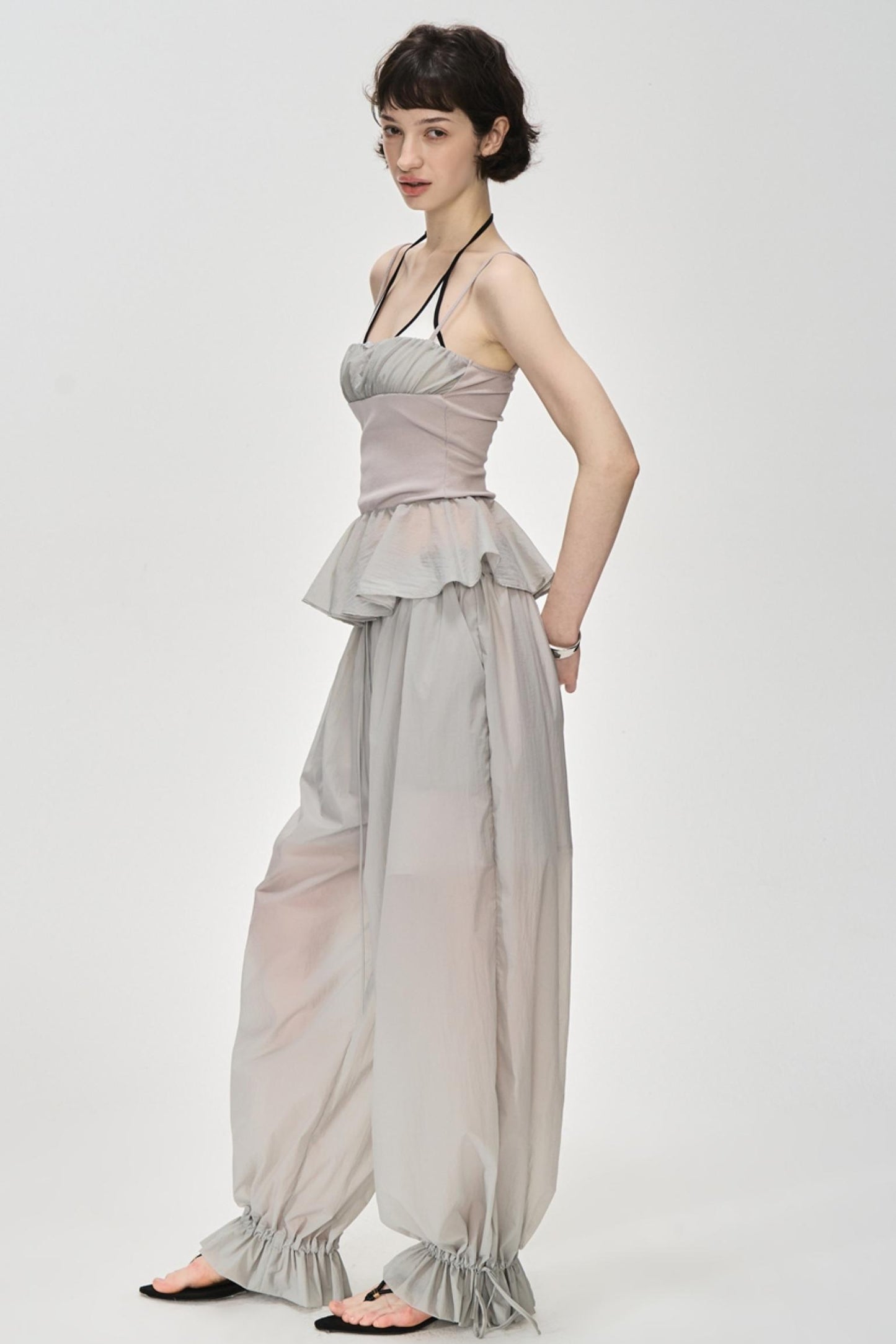 Luxury Glossy Drawstring Pants