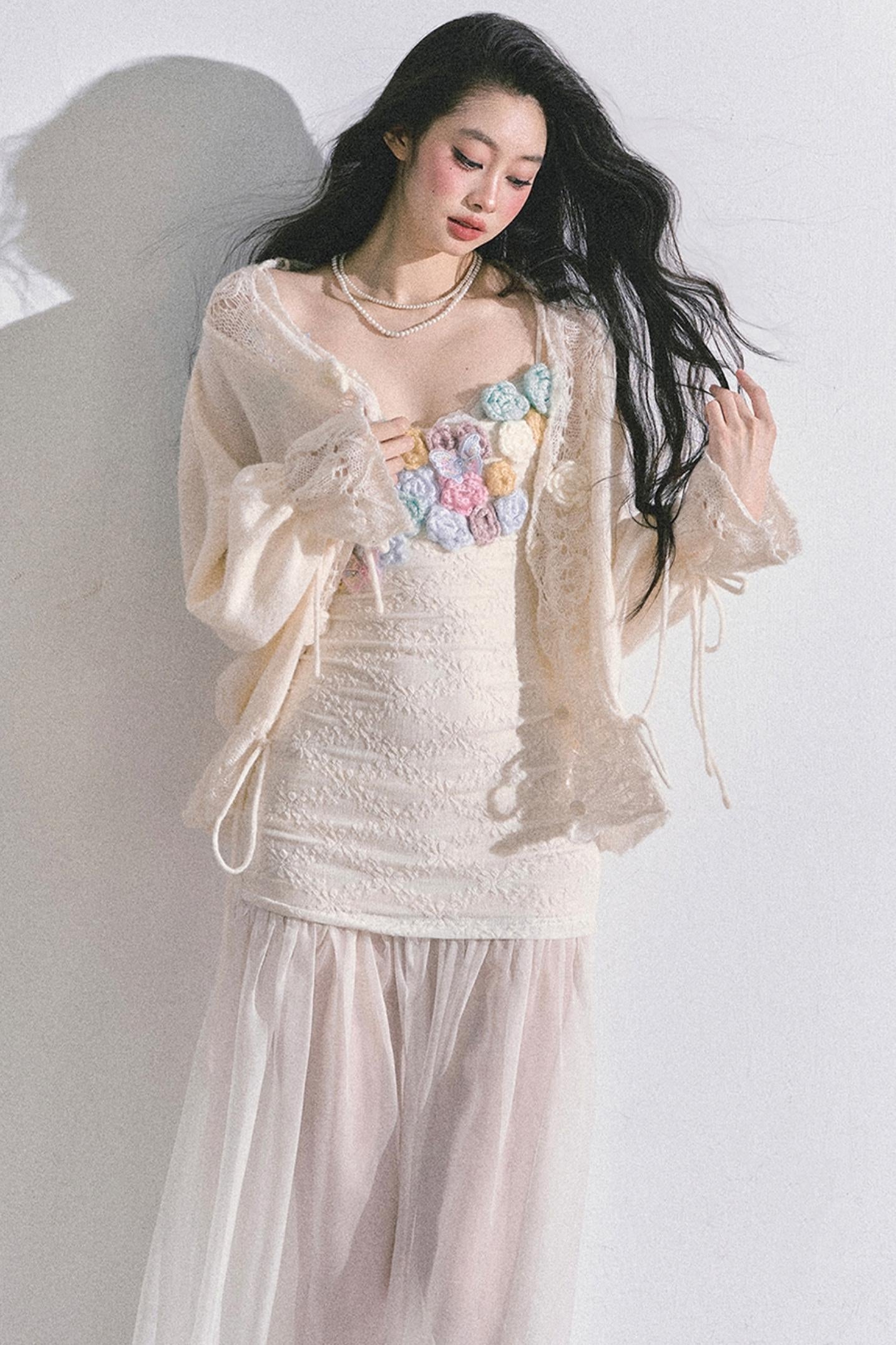 Autumn Floral Slip Dress Set-Up