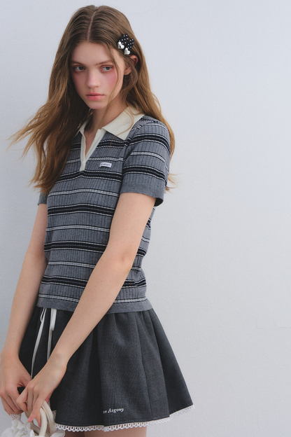 Color-Blocked Knit Top