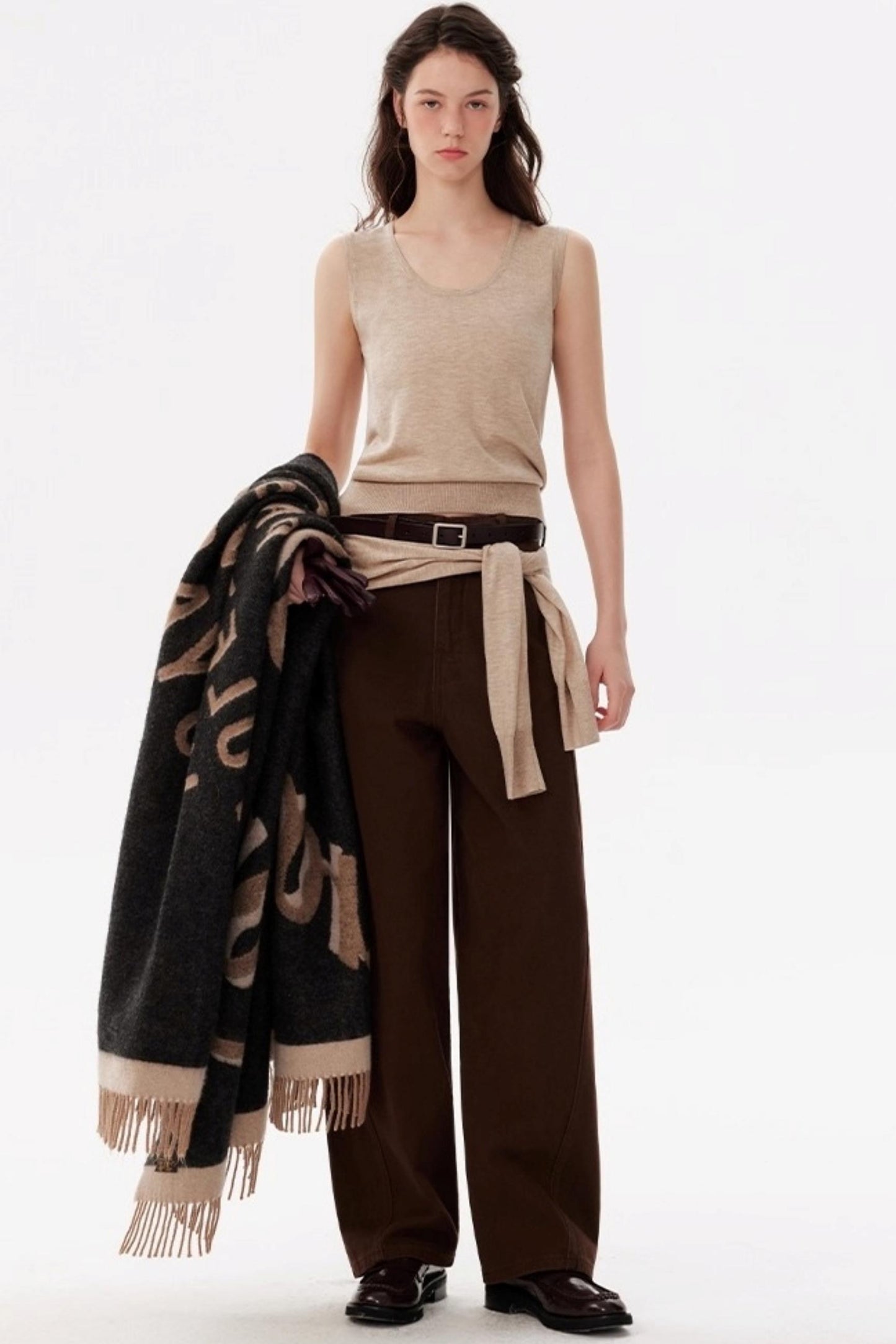 Maillard Knitted Cardigan & Vest Set-Up