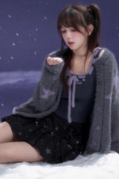 Dark Star Pleated Skirt