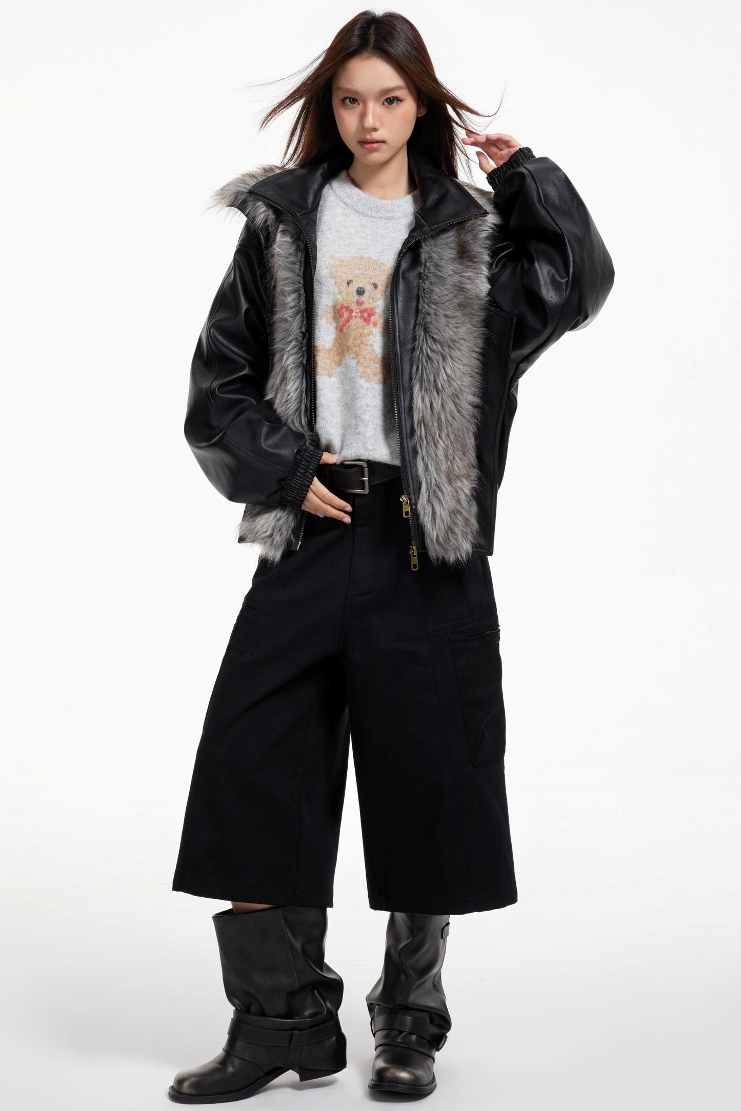 Black Wide-Leg Pants