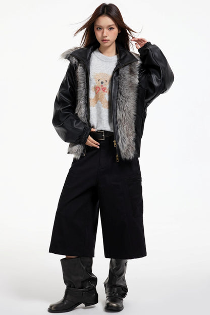 Black Wide-Leg Pants