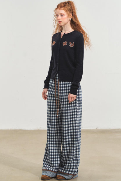 Fun Patch Embroidered Cardigan