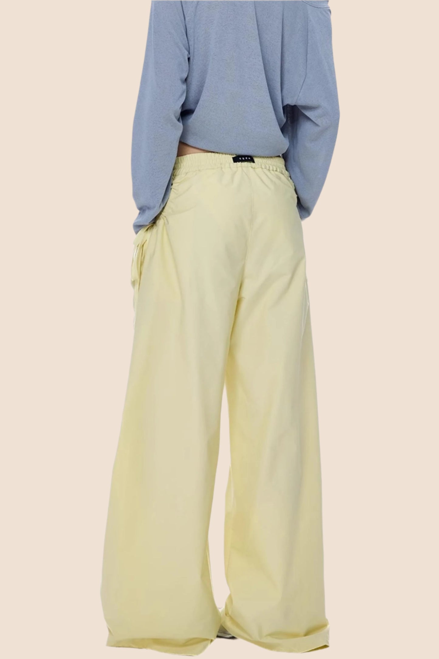 American Yellow Wide Leg Cargo Pants