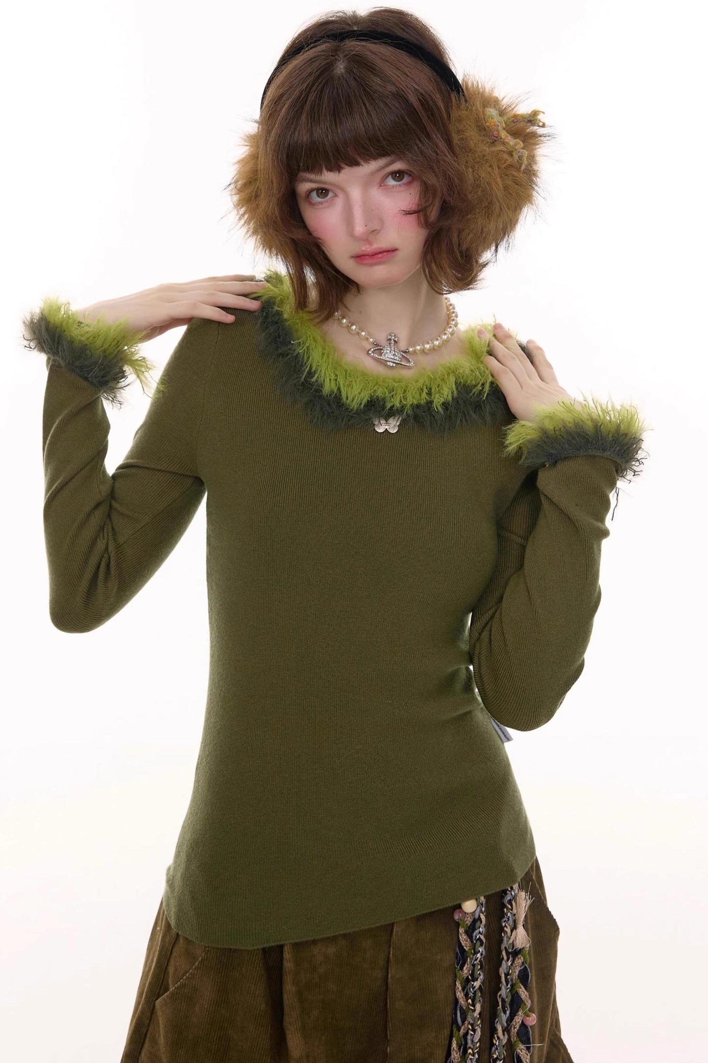 American Retro Knitted Sweater