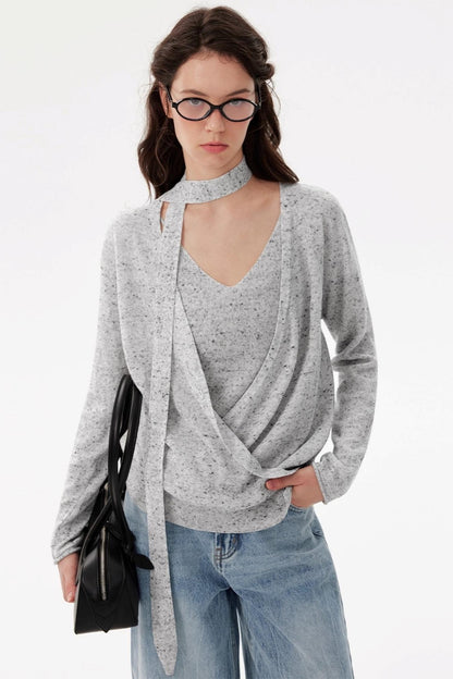 Wrap-Around Folded Linen Vest Set-Up