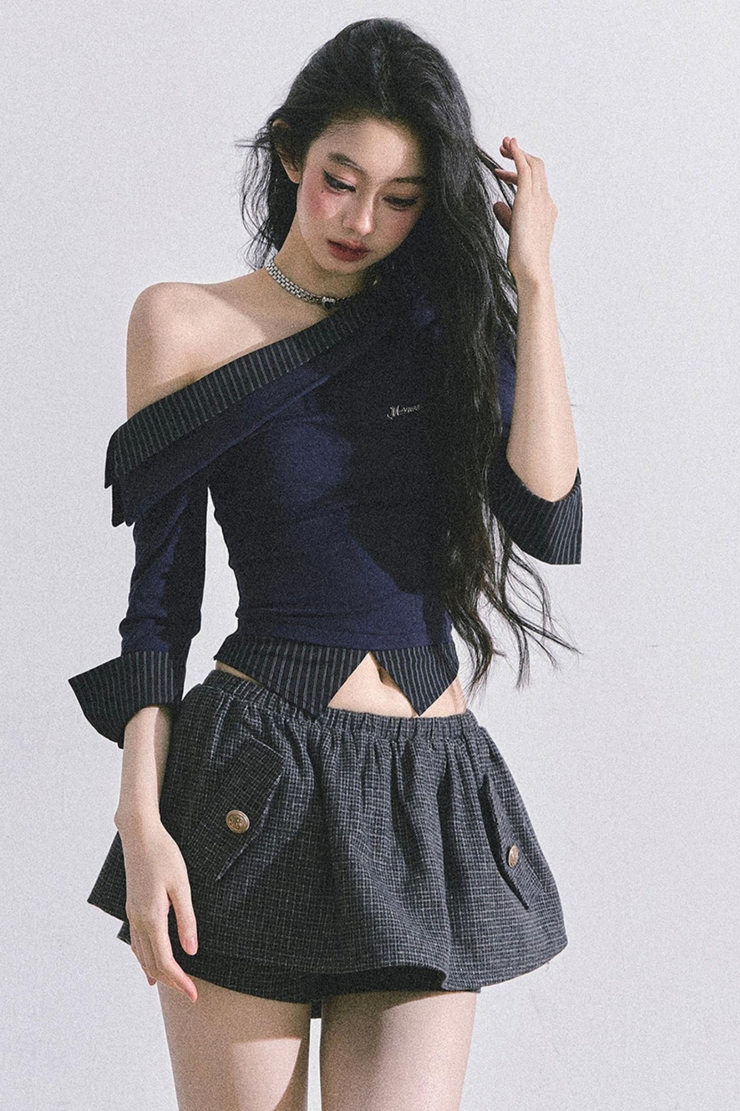 Gray Tone Striped T-Shirt