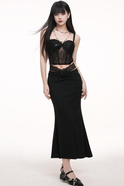 Black Corset Skirt Set-Up