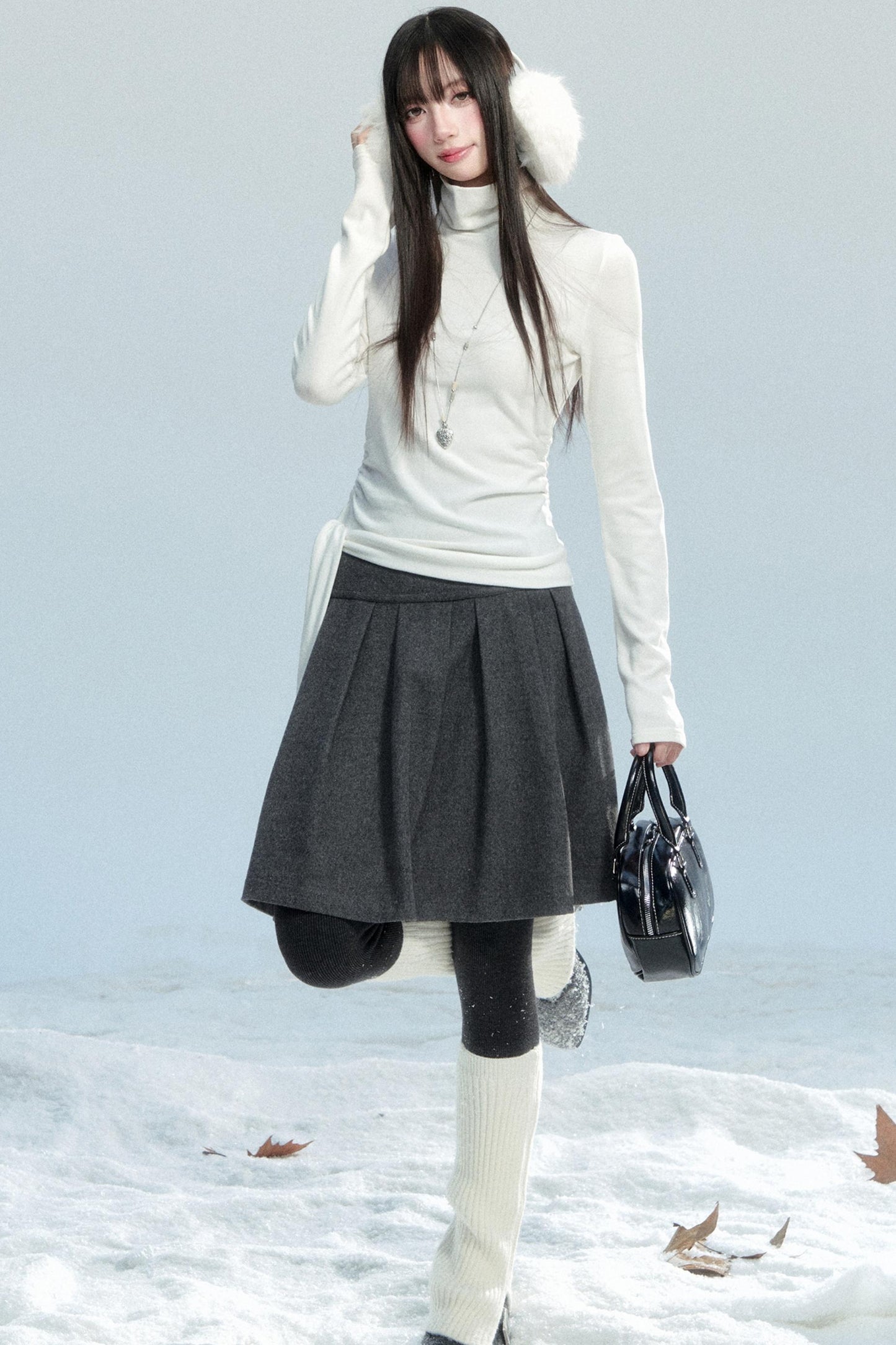 Winter Lace High Neck Top