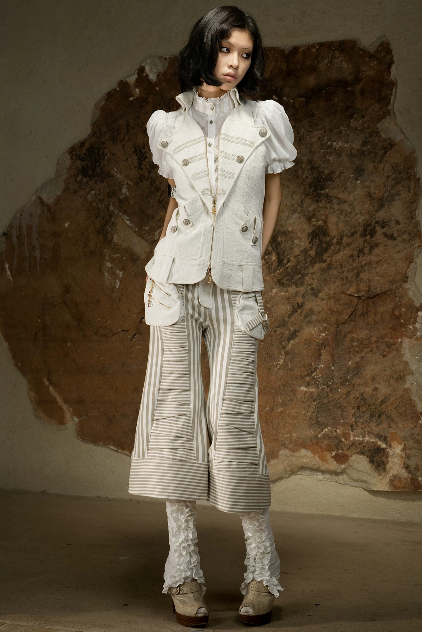 Retro Palace Puff Sleeve Blouse