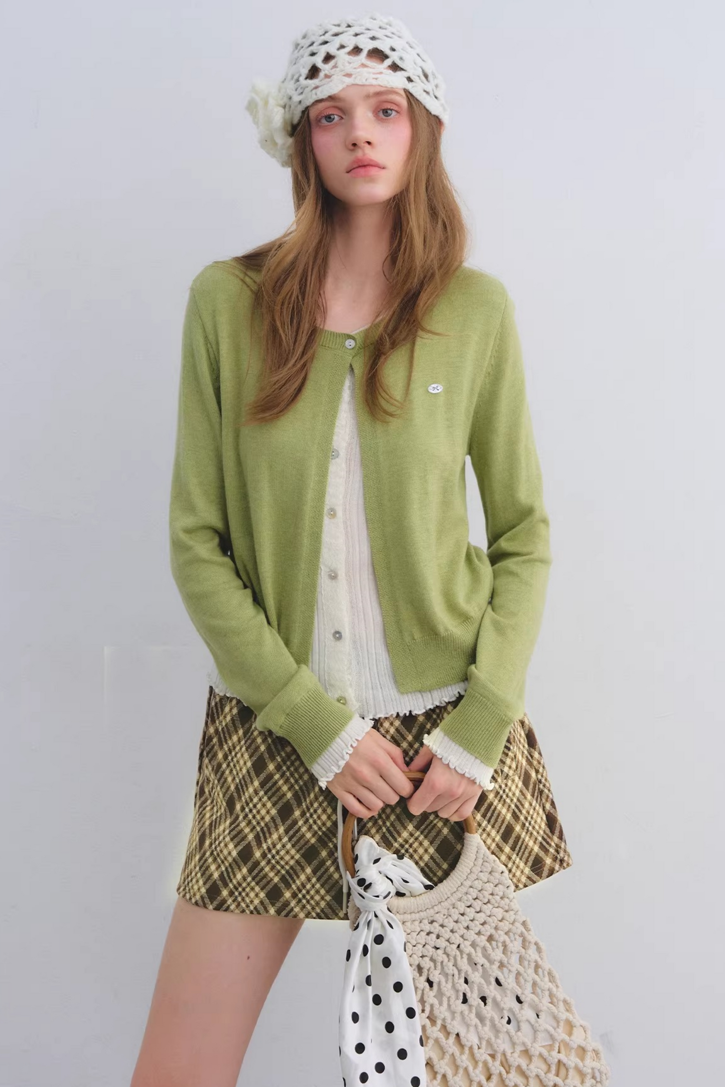 Color-Blocking Knit Cardigan