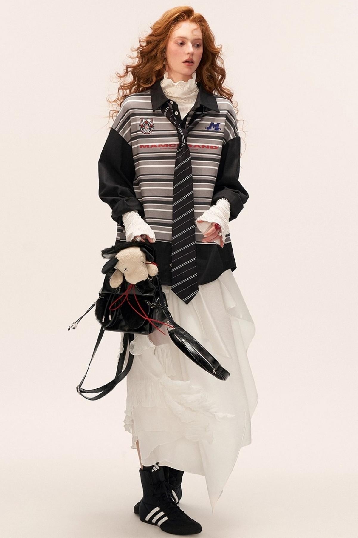 Vintage Striped Polo Shirt