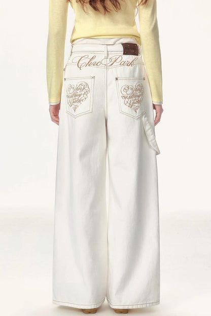 Solid Winter Wide-leg Pants