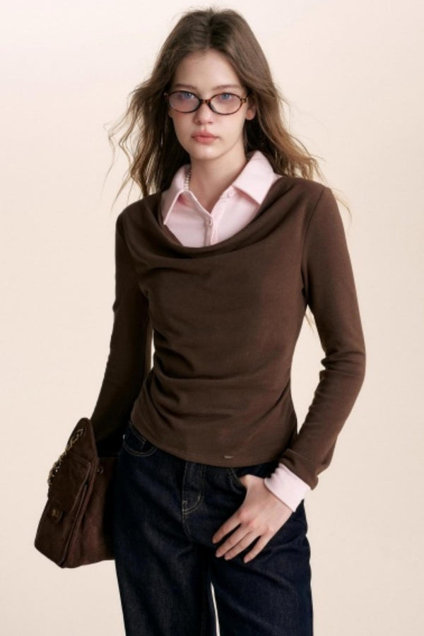 Color-Blocking Knit Top