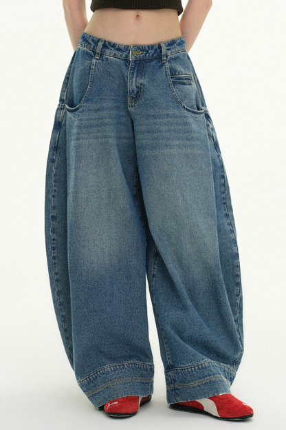 Jean taille haute Echo en denim